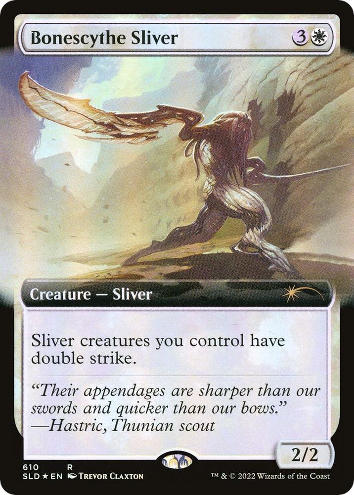 Bonescythe Sliver (Extended Art) 610 card from Secret Lair Drop Series