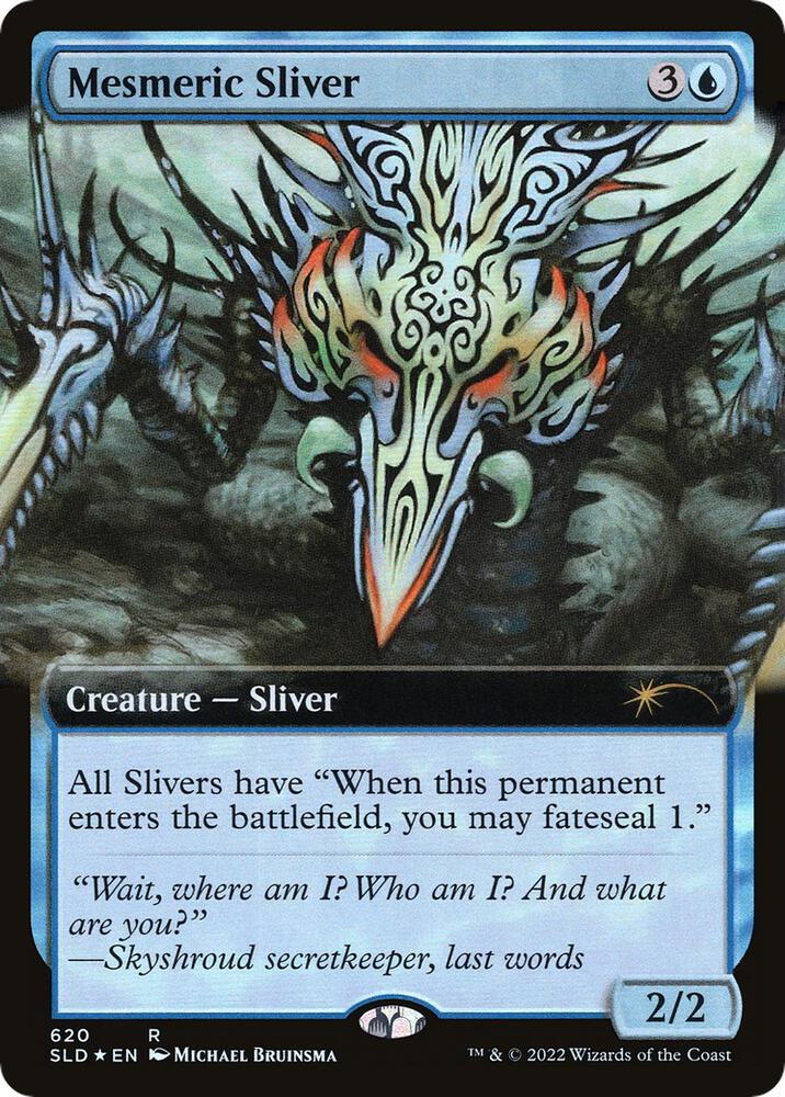 Mesmeric Sliver (Extended Art) 620 card from Secret Lair Drop Series