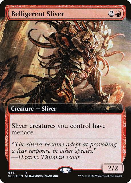 Belligerent Sliver (Extended Art) 636 card from Secret Lair Drop Series