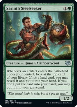 Sarinth Steelseeker 189 card from The Brothers' War