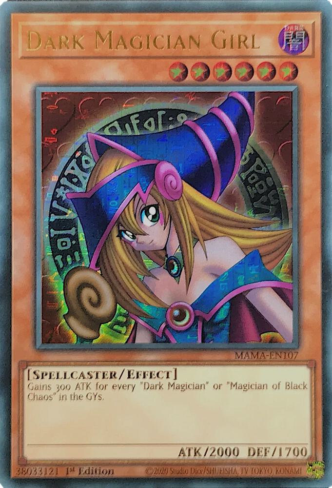 Dark Magician Girl (Ultra Pharaoh's Rare) MAMA-EN107 card from Magnificent Mavens