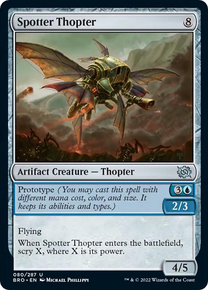 Spotter Thopter 80 card from The Brothers' War