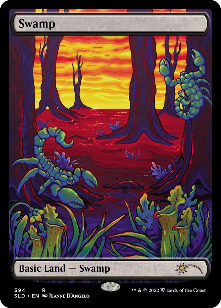 Swamp 394 card from Secret Lair Drop Series