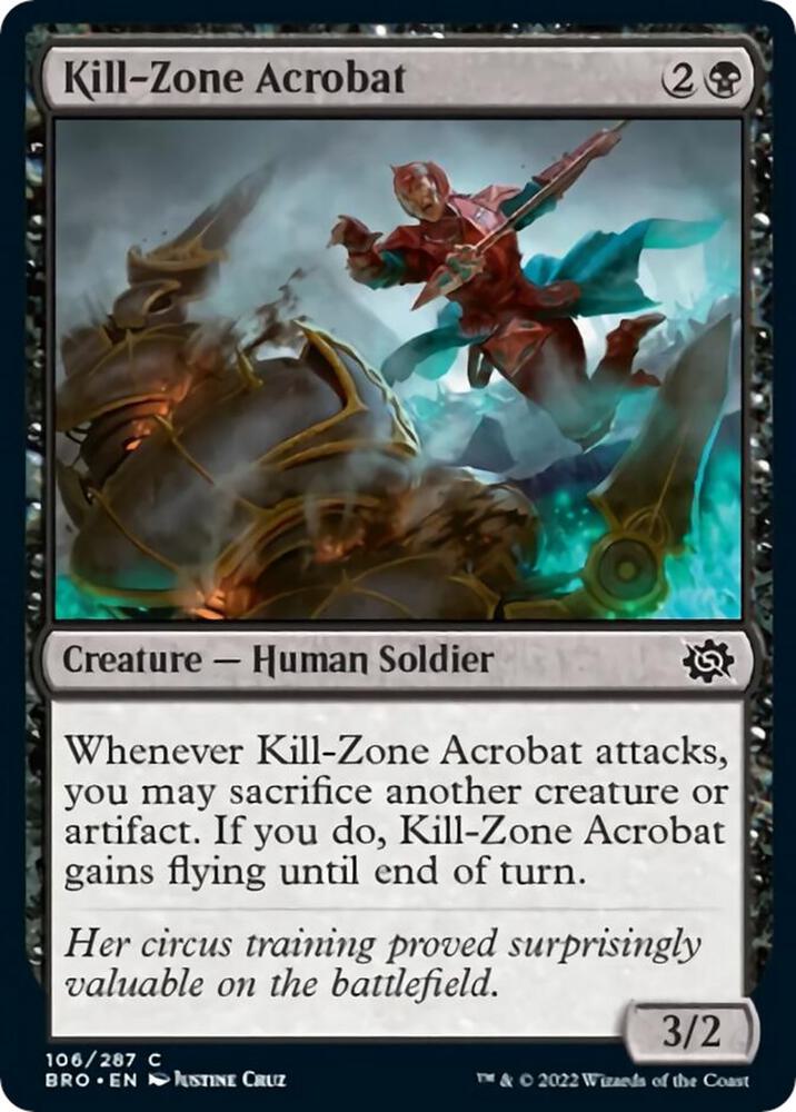 Kill-Zone Acrobat 106 card from The Brothers' War