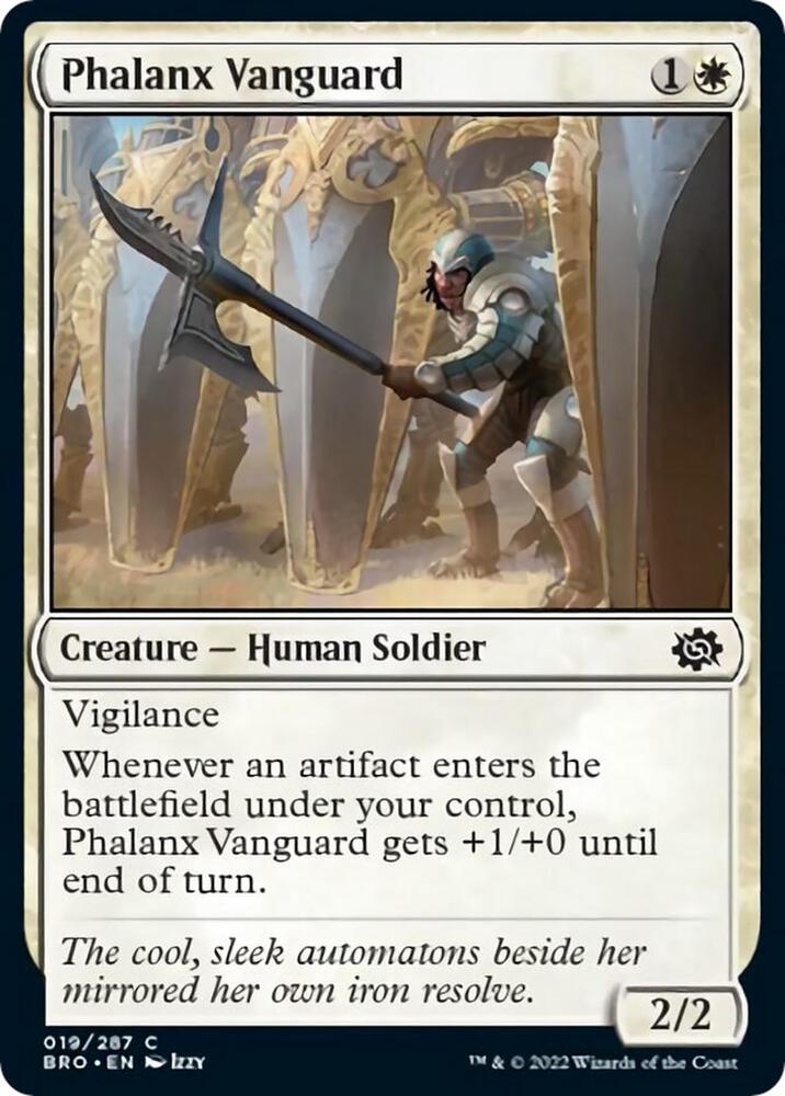 Phalanx Vanguard 19 card from The Brothers' War