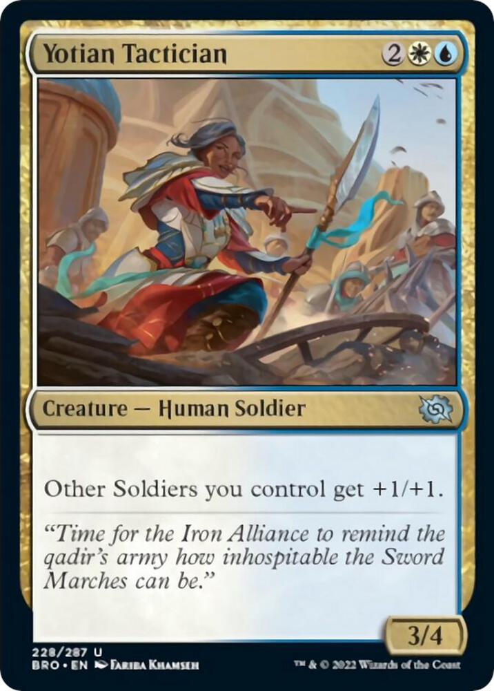 Yotian Tactician 228 card from The Brothers' War