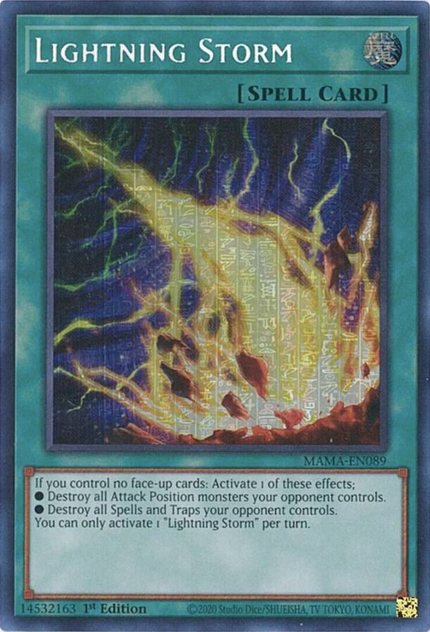 Lightning Storm (Secret Pharaoh's Rare) MAMA-EN089 card from Magnificent Mavens