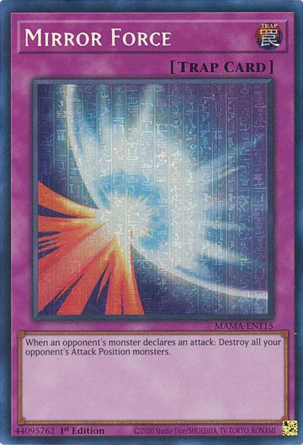 Mirror Force (Secret Pharaoh's Rare) MAMA-EN115 card from Magnificent Mavens