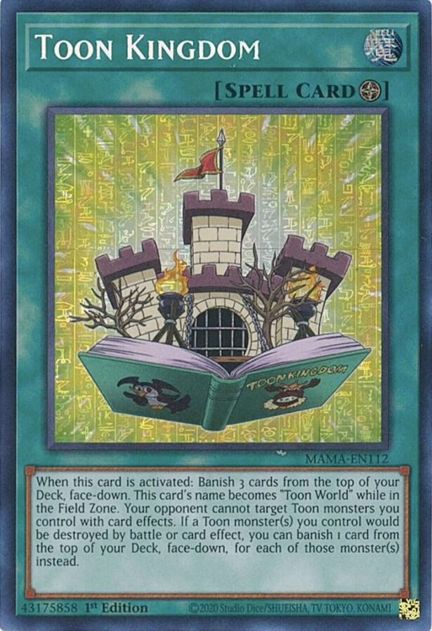 Toon Kingdom (Secret Pharaoh's Rare) MAMA-EN112 card from Magnificent Mavens