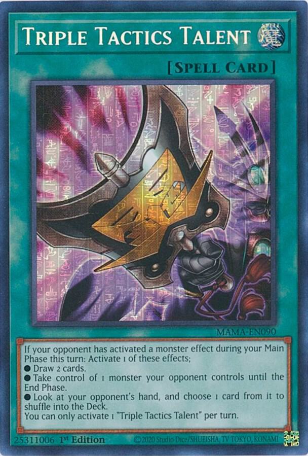 Triple Tactics Talent (Secret Pharaoh's Rare) MAMA-EN090 card from Magnificent Mavens