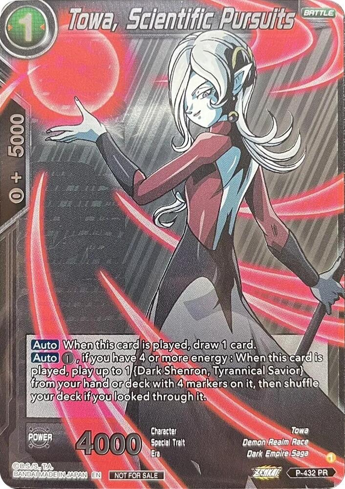 Towa, Scientific Pursuits (Championship Pack 2022 Vol.3) P-432 card from Tournament Promotion Cards