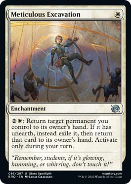 Meticulous Excavation 16 card from The Brothers' War