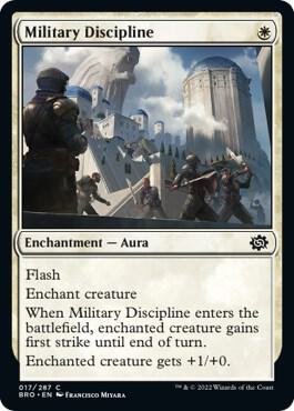 Military Discipline 17 card from The Brothers' War