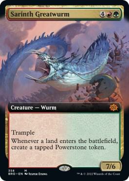 Sarinth Greatwurm (Extended Art) 358 card from The Brothers' War