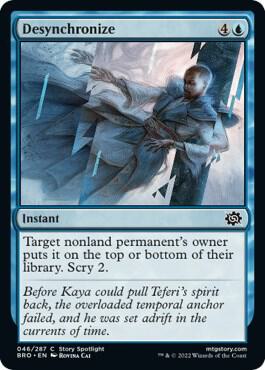 Desynchronize 46 card from The Brothers' War