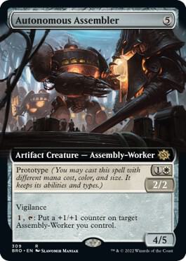 Autonomous Assembler (Extended Art) 309 card from The Brothers' War
