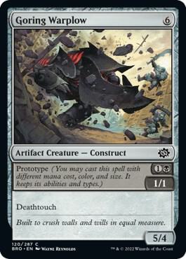 Goring Warplow 120 card from The Brothers' War