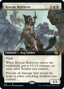 Rescue Retriever (Extended Art) 373 card from The Brothers' War
