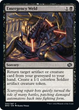 Emergency Weld 93 card from The Brothers' War