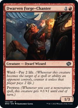 Dwarven Forge-Chanter 131 card from The Brothers' War