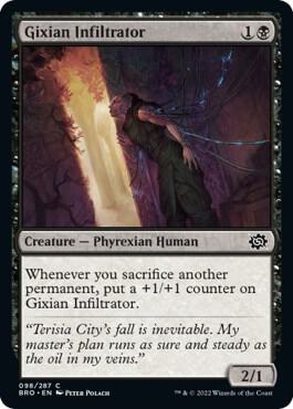 Gixian Infiltrator 98 card from The Brothers' War