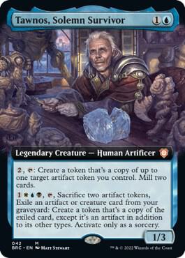 Tawnos, Solemn Survivor (Extended Art) 42 card from Commander: The Brothers' War