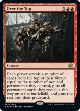 Over the Top 146 card from The Brothers' War