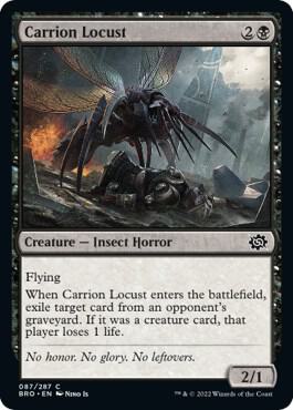 Carrion Locust 87 card from The Brothers' War