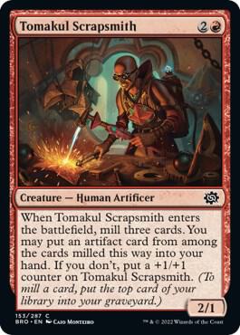 Tomakul Scrapsmith 153 card from The Brothers' War