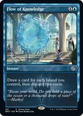 Flow of Knowledge 381 card from Promo Pack: The Brothers' War