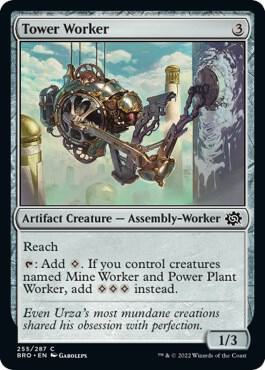 Tower Worker 255 card from The Brothers' War