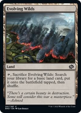 Evolving Wilds 261 card from The Brothers' War