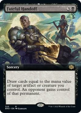 Fateful Handoff (Extended Art) 325 card from The Brothers' War