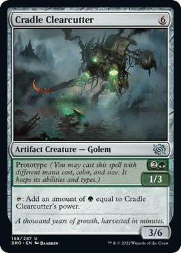 Cradle Clearcutter 198 card from The Brothers' War