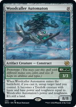 Woodcaller Automaton 292 card from The Brothers' War
