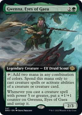 Gwenna, Eyes of Gaea (Extended Art) 347 card from The Brothers' War