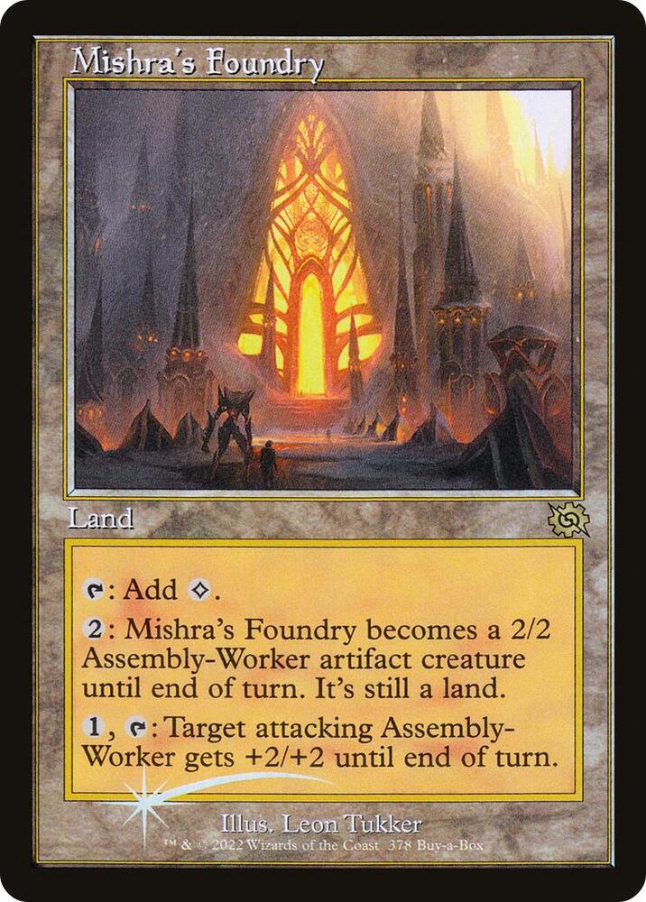 Mishra's Foundry 378 card from Buy-A-Box Promos