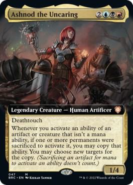 Ashnod the Uncaring (Extended Art) 47 card from Commander: The Brothers' War