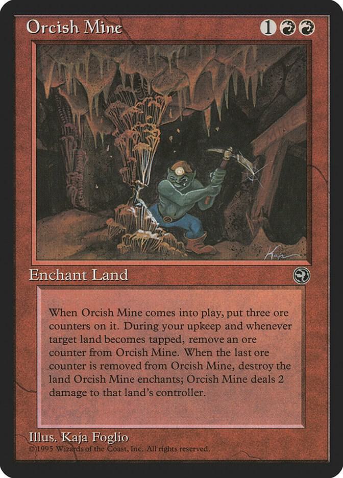 Orcish Mine card from Homelands