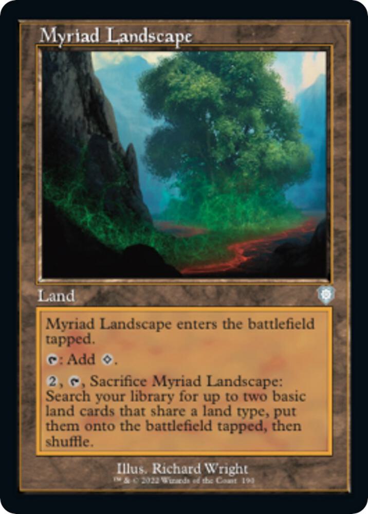 Myriad Landscape (Retro Frame) 190 card from Commander: The Brothers' War