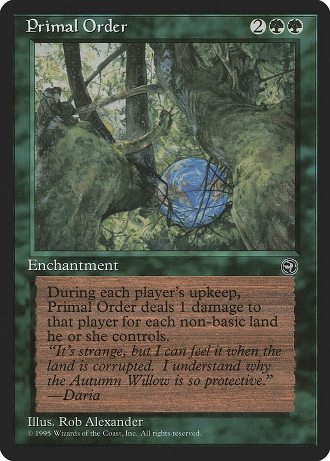 Primal Order card from Homelands