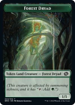Forest Dryad Token 3 card from The Brothers' War