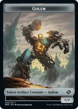 Golem Token 6 card from The Brothers' War