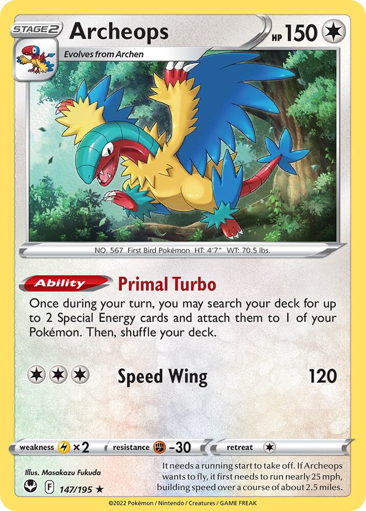 Archeops 147/195 card from Deck Exclusives
