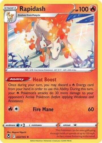 Rapidash 022/195 card from Deck Exclusives