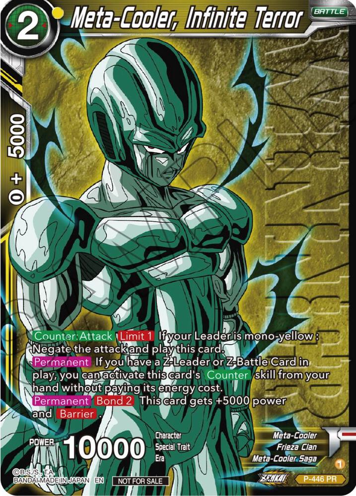 Meta-Cooler, Infinite Terror (Winner) P-446 card from Tournament Promotion Cards