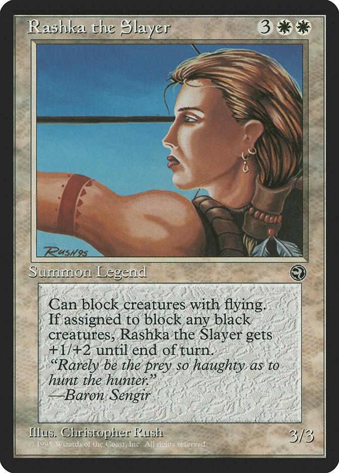 Rashka the Slayer card from Homelands