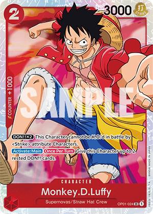 Monkey.D.Luffy OP01-024 card from Romance Dawn