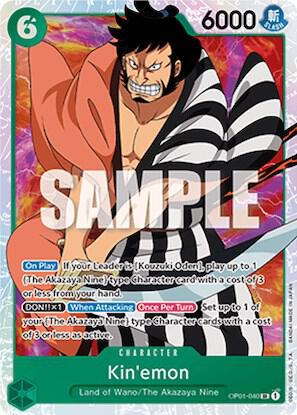 Kin'emon OP01-040 card from Romance Dawn