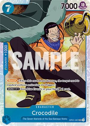 Crocodile OP01-067 card from Romance Dawn